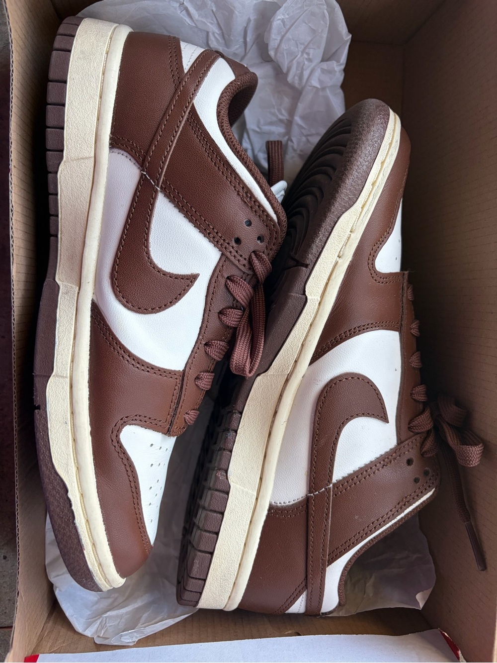 Nike Women’s Brown & White Low-Top Sneakers